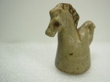 Pottery Ornament In The Form Of A Stylised Horse. Chess Piece? Game Counter?