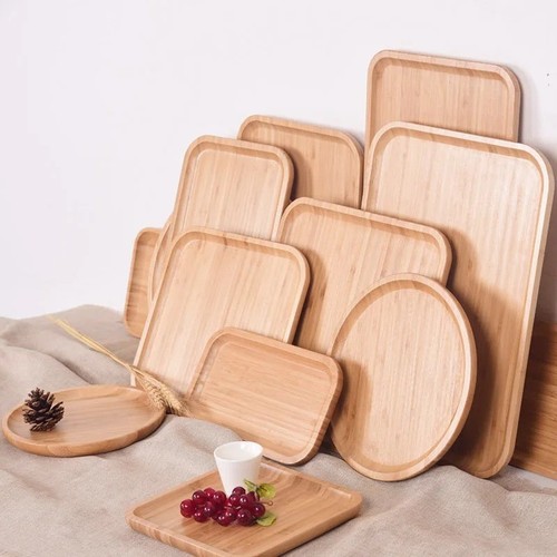 Beech wood serving plate oval - serving,