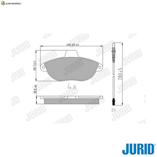 Brake pad set - brake,