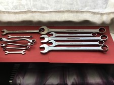 Job Lot of Britool Spanners x 11 combination , ring , open ended Used Condition 