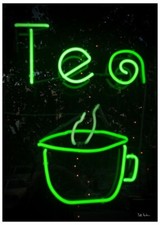 Tea Cup Acrylic 20"x16" Neon