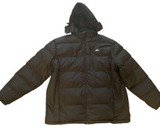 TRESPASS Black Hooded Zip Rain Coat/Jacket-Polyester-Wind & Water Proof-Size 3XL