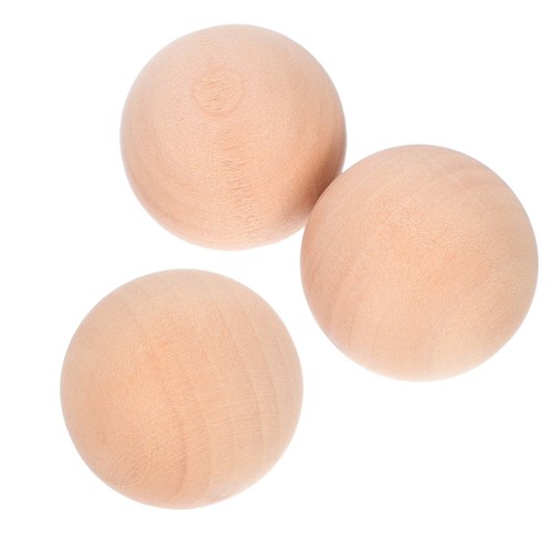 Natural wooden balls solid - natural,