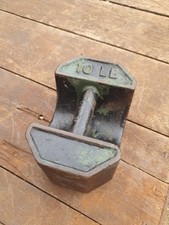 Vintage Antique Cast Iron 10lb Unusual Weight Door Stop Gazebo 