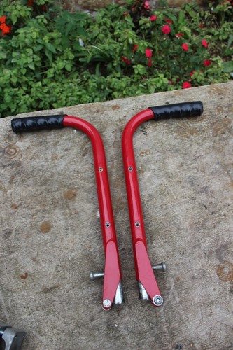 Pair red lomax wheelchair - red,