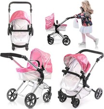 Pink Sparkle 2-in-1 Dolls Pram