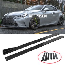 86.6" Gloss Side Skirts Lower Rocker Panel Lip For Lexus IS 200 300 350 F-SPORT