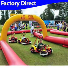 Inflatable Didi Car Race Track Sport Game Racing Kids Kart Bumper Cars Outdoor