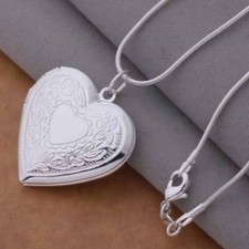 925 sterling silver heart - silver,