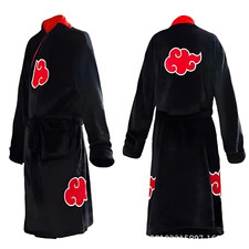 Akatsuki Anime Bathrobe Cosplay Robe Naruto Pajamas Itachi Costume Gift