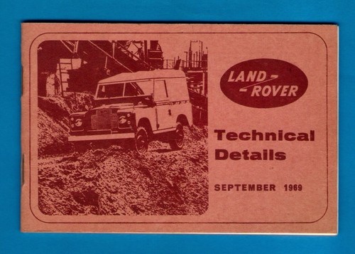 Land rover technical - rover, details