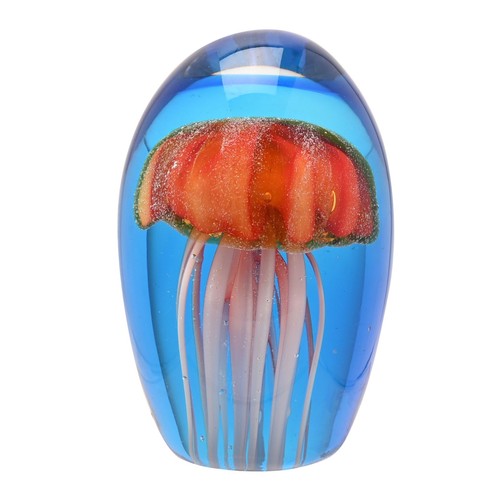 Glass orange jellyfish objets - orange,