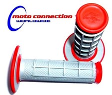 RENTHAL DUAL COMPOUND MX GRIPS RED / GREY  - HONDA CR80 CR85 CRF150R