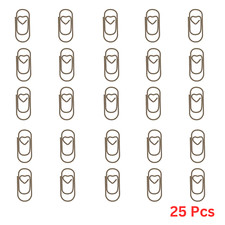 25 x Small Heart Shaped Bronze