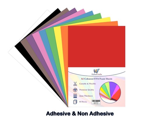 Craft foam sheets - a4, eva