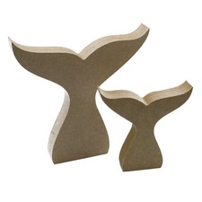 Freestanding Mermaid Tail Shape 18mm MDF wooden Fish Tail Decoration craft blank