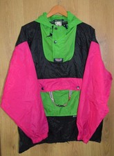 K-Way Anorak Men's Vintage 90s Raincoat Kway Pac a Mac Festival Retro, Size L 