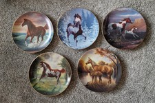 Hamilton collection Bone China  5 Limited Edition Plates By Chuck De Haan