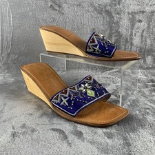 Wanted Sandals Womens 9 Blue