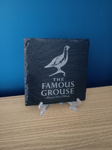 Famous grouse slate coaster - slate,