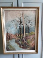 Vintage Oil Painting Women In