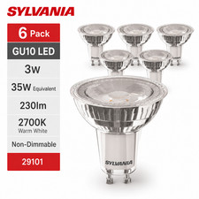 Sylvania GU10 LED Bulbs 3W