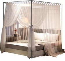 Simple 4 Corners Post Curtain Bed Canopy Bed Frame Canopies Net Bed Curtains,Bed