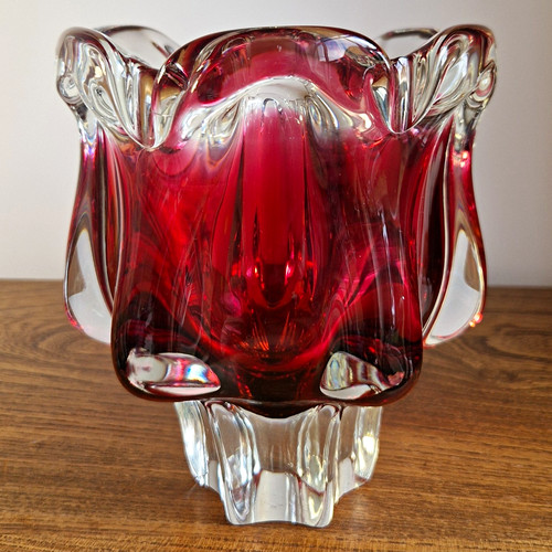 Mid century cranberry amber - mid-century, &