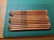 12 Karisma Pencils : 3 x 939 Peach ; 3 x 943 Burnt Ochre ; 3 x Olive & 3 x  WG20