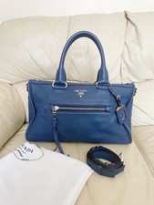 PRADA Blue Vitello Daino