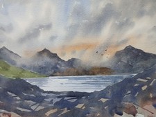 Loch Lyon Scotland Watercolour