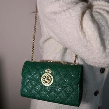 Valencia Green Quilted Gold