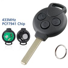 For 2007 - 2015 Smart Fortwo 451 Car 3 Button Remote Key Fob 434MHz PCF7941 Chip