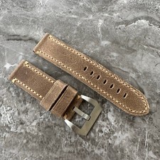 Thick Brown Distressed Leather
