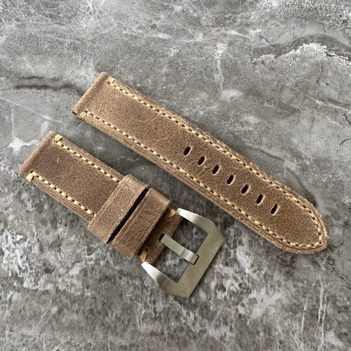 Thick brown distressed - thick, leather