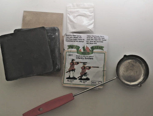 Mould kit for metal casting - for,