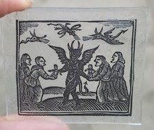 Stained glass Witches & Devil