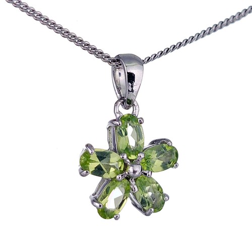 Peridot necklace sterling - necklace,