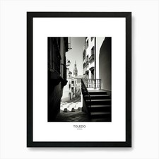 Poster Of Toledo, Spain, Black