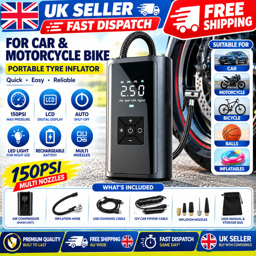 Car tyre inflator - tyre,