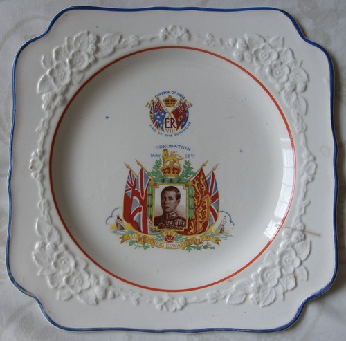 Edward viii coronation plate - coronation,