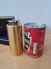 Vintage Mid Century 60s 70s Large Boxed Gold Piezo Kingsway Table Lighter