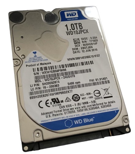 250gb 500gb 750gb - 500gb, 2.5"