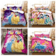 Girls 3D Disney Princess Duvet