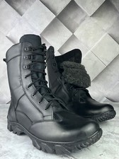 Military Black Leather Winter
