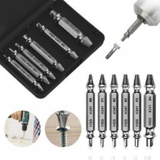6 Pro Damaged Screw Extractor Drill kit Stripped Broken Stuck Screw Bolt Remover