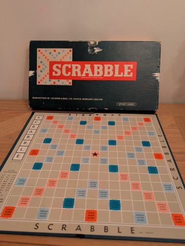 Retro 1955 scrabble - board, game