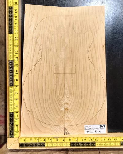Maple guitar carve - maple, top