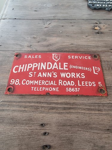 Vintage enamel leeds - vintage,