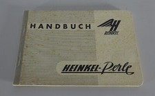 Operating Instructions / Manual Heinkel Perle 50cc Stand approx. 1956